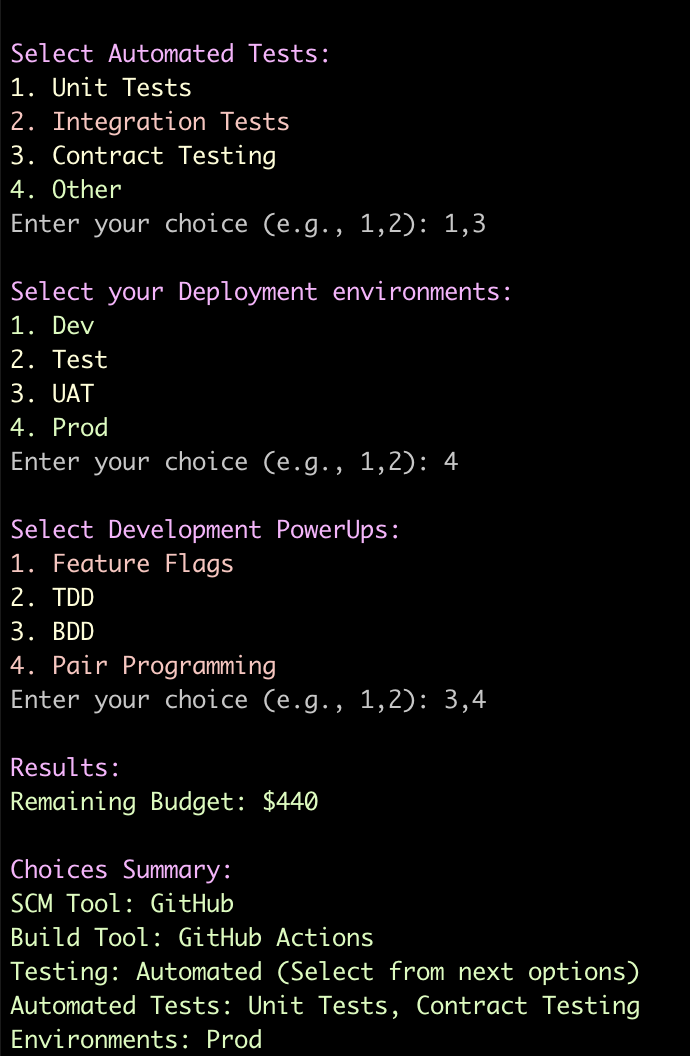 Gameplay showing tool selection prompts